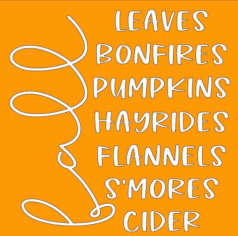 SQUARE: Fall Leaves Bonfires Pumpkins