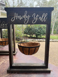 Hanging Plant Stand w/Basket