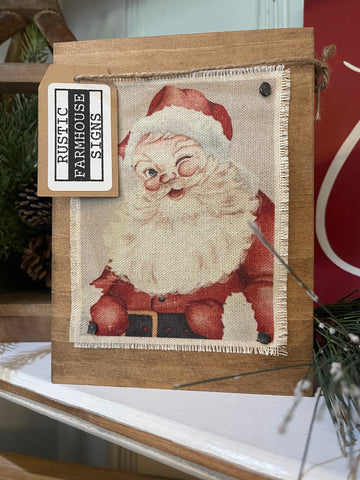 Canvas Santa