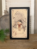 Canvas Snowman Large
