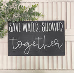 Save water shower together